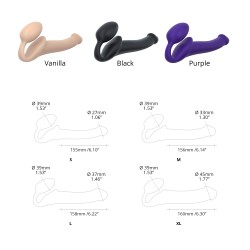 LOVELY PLANET DISTRIBUTION  | STRAP ON ME  - STRAP-ON SEMI-REALISTE BENDABLE - VANILLE
