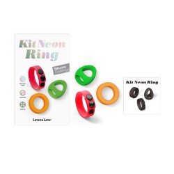 LOVELY PLANET DISTRIBUTION  | LOVE TO LOVE - KIT NEON RING - COCKRINGS LIQUID SILICONE
