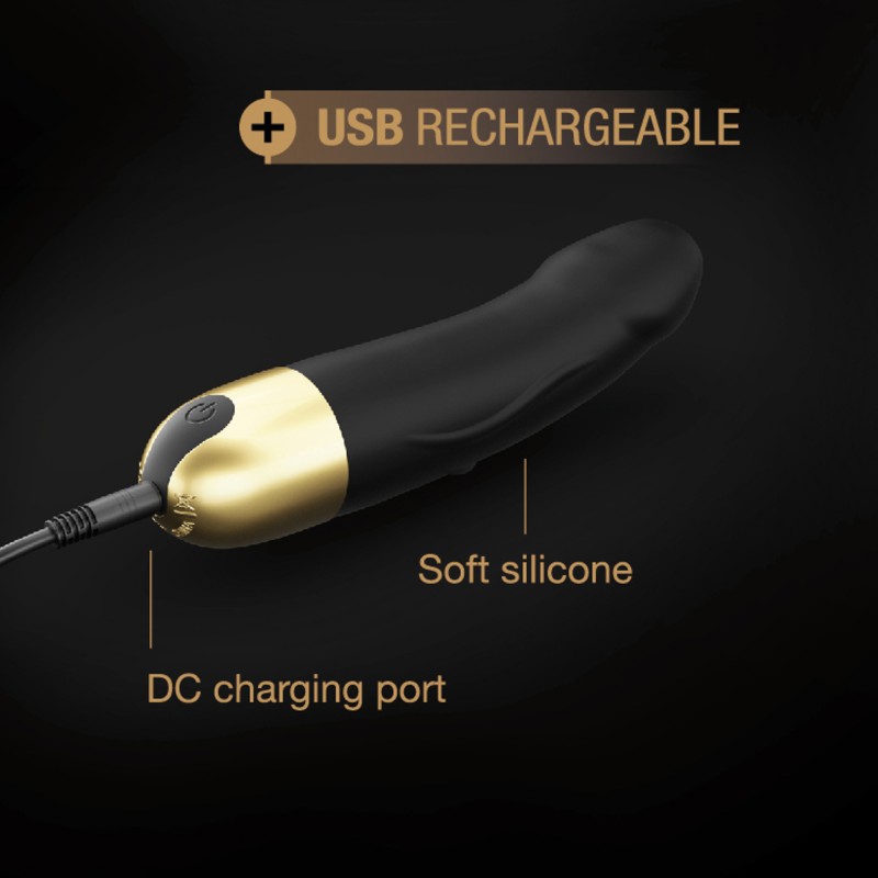 REAL VIBRATION SBLACK & GOLD2.0 - RECHARGEABLE